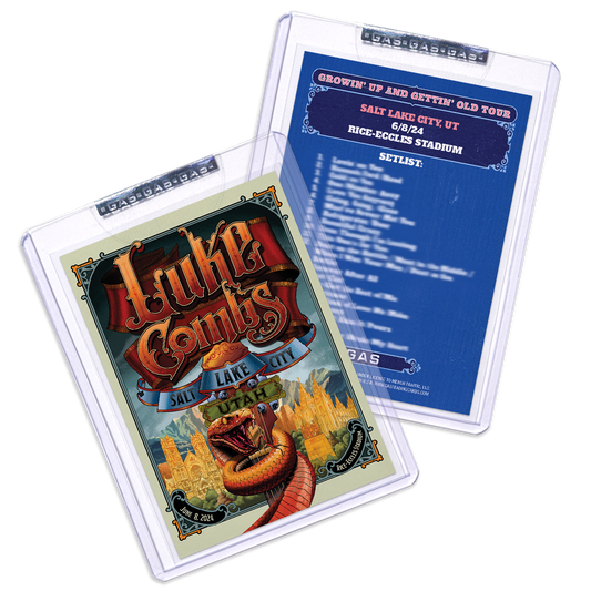 Salt Lake City June 8 Luke Combs 2024 Setlist Trading Card
