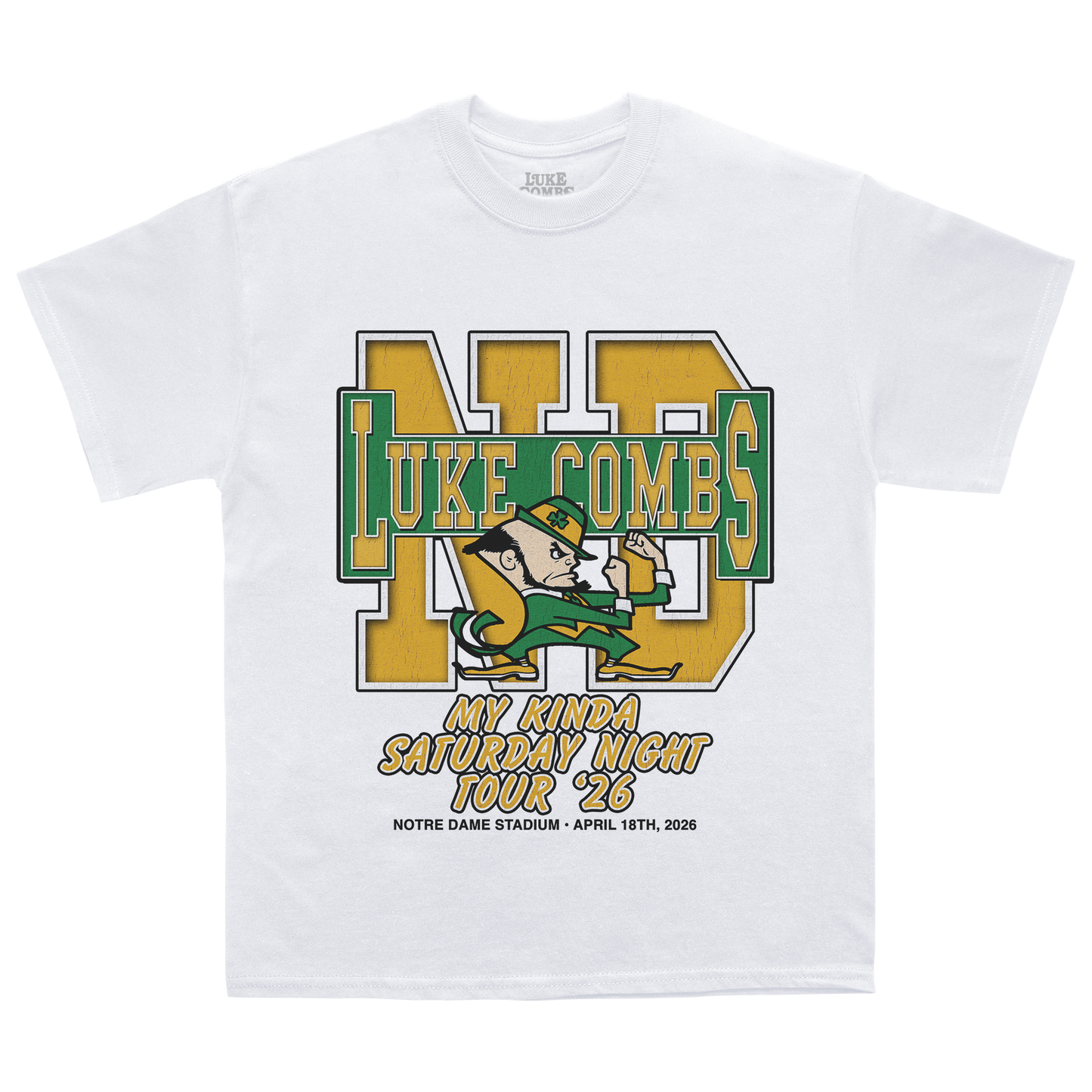 Exclusive Notre Dame White Tee