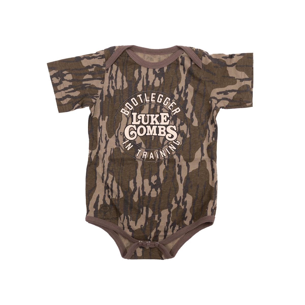 Bootlegger In Training Mossy Oak Onesie