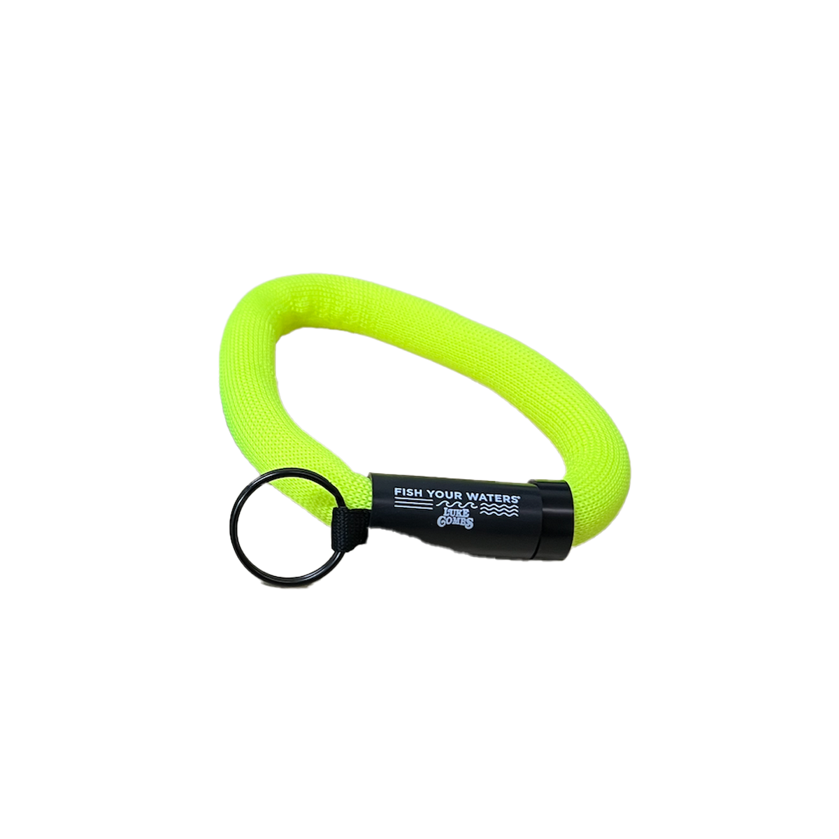 Fish Your Waters Floating Keyring - Yellow