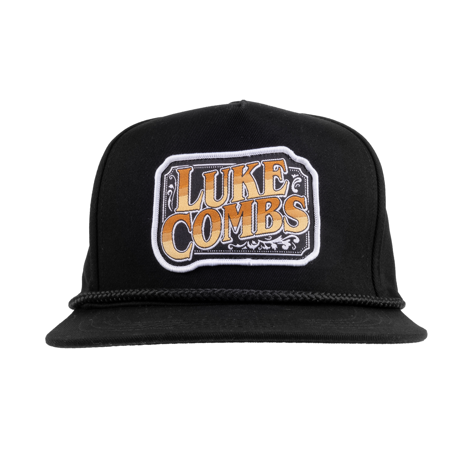 Gold Logo Patch Trucker Hat - Black – Luke Combs