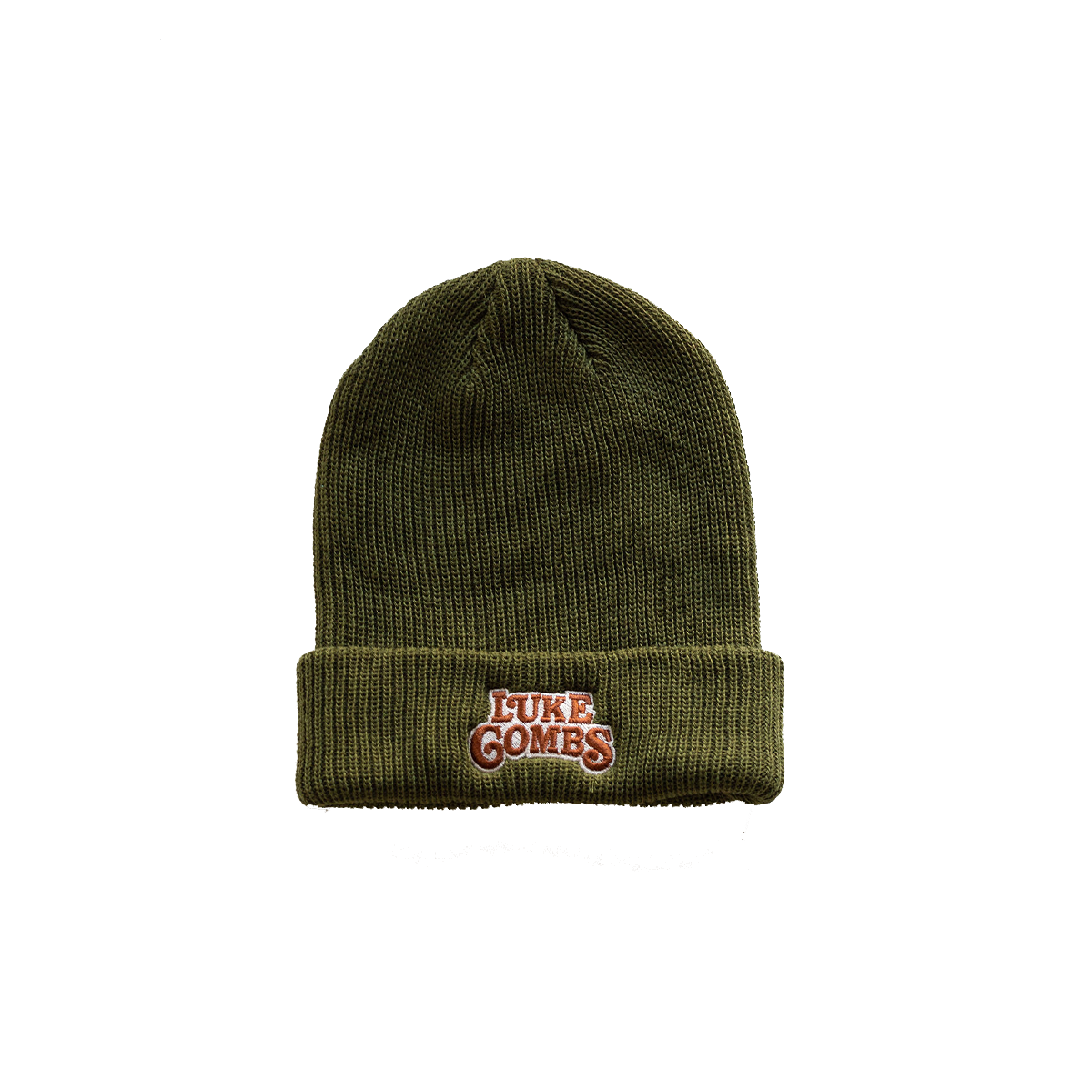 LC Columbia Dark Green Beanie-Luke Combs