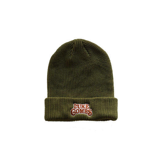 LC Columbia Dark Green Beanie-Luke Combs
