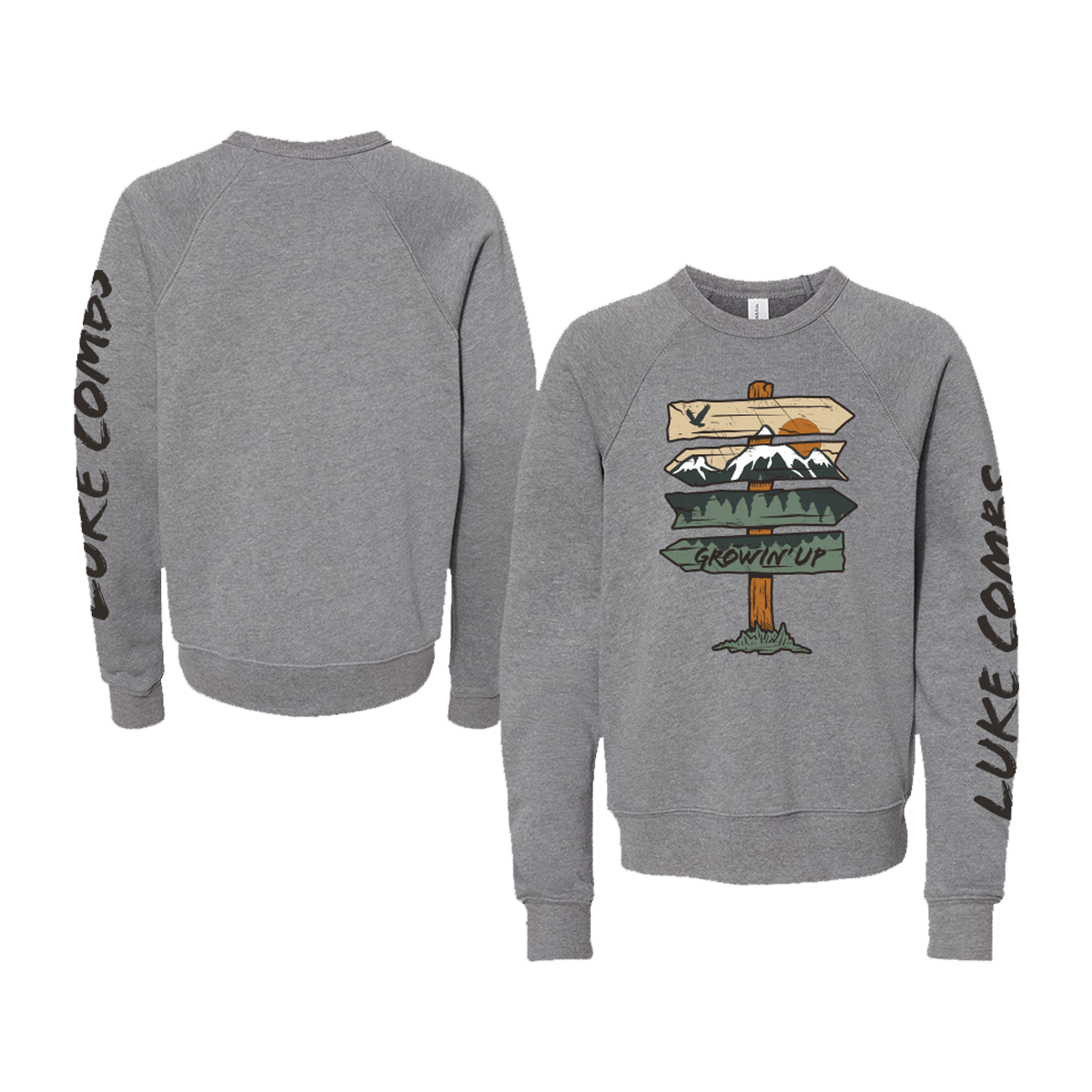 Growin' Up Youth Crewneck-Luke Combs