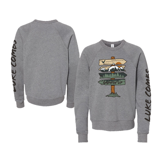 Growin' Up Youth Crewneck-Luke Combs