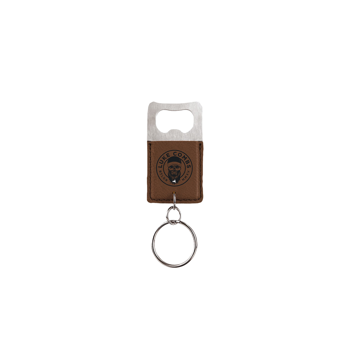 Bootleggers Leather Keychain Bottle Opener