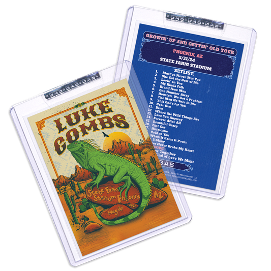 Phoenix May 31 Luke Combs 2024 Setlist Trading Card