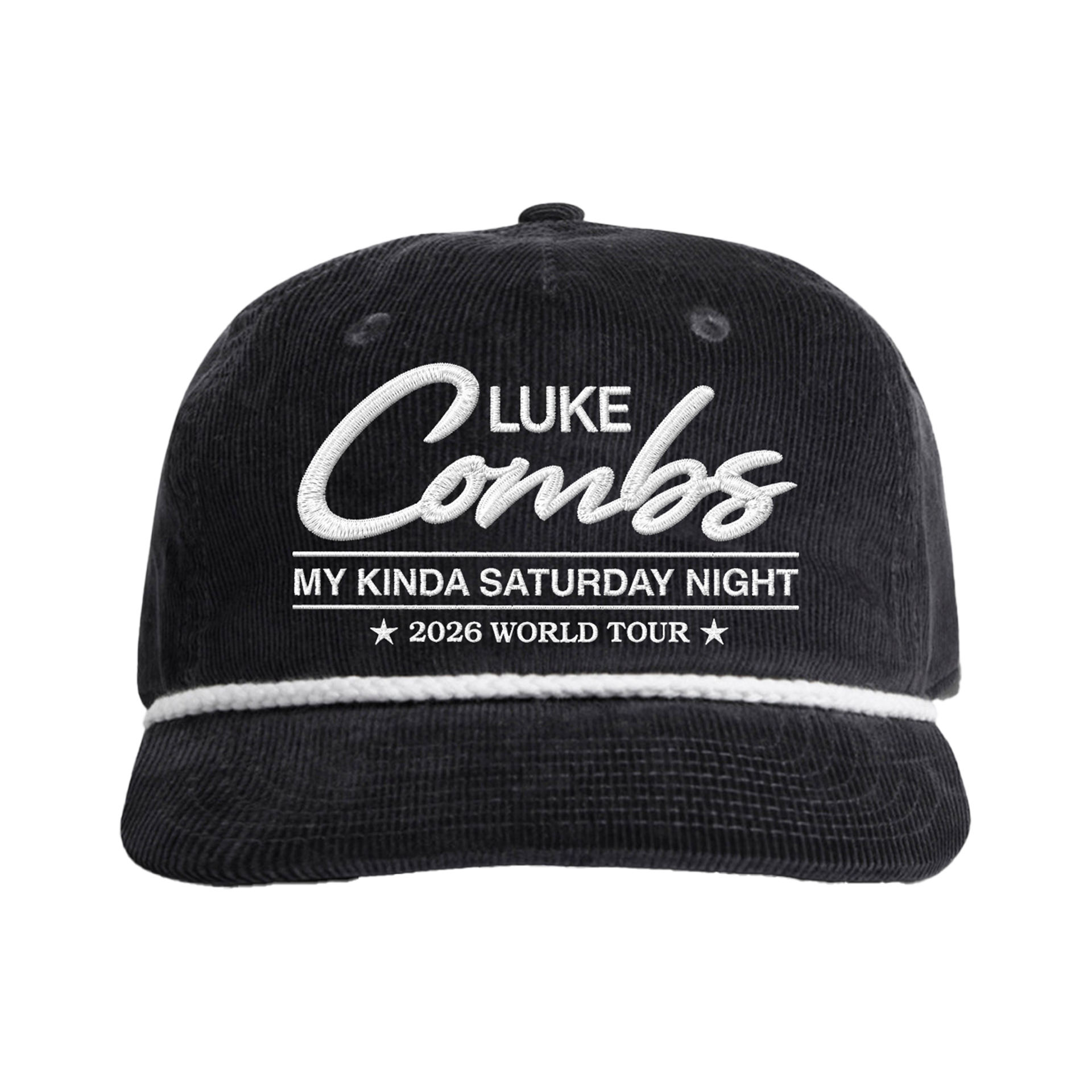 Cord Rope Hat Black – Luke Combs US
