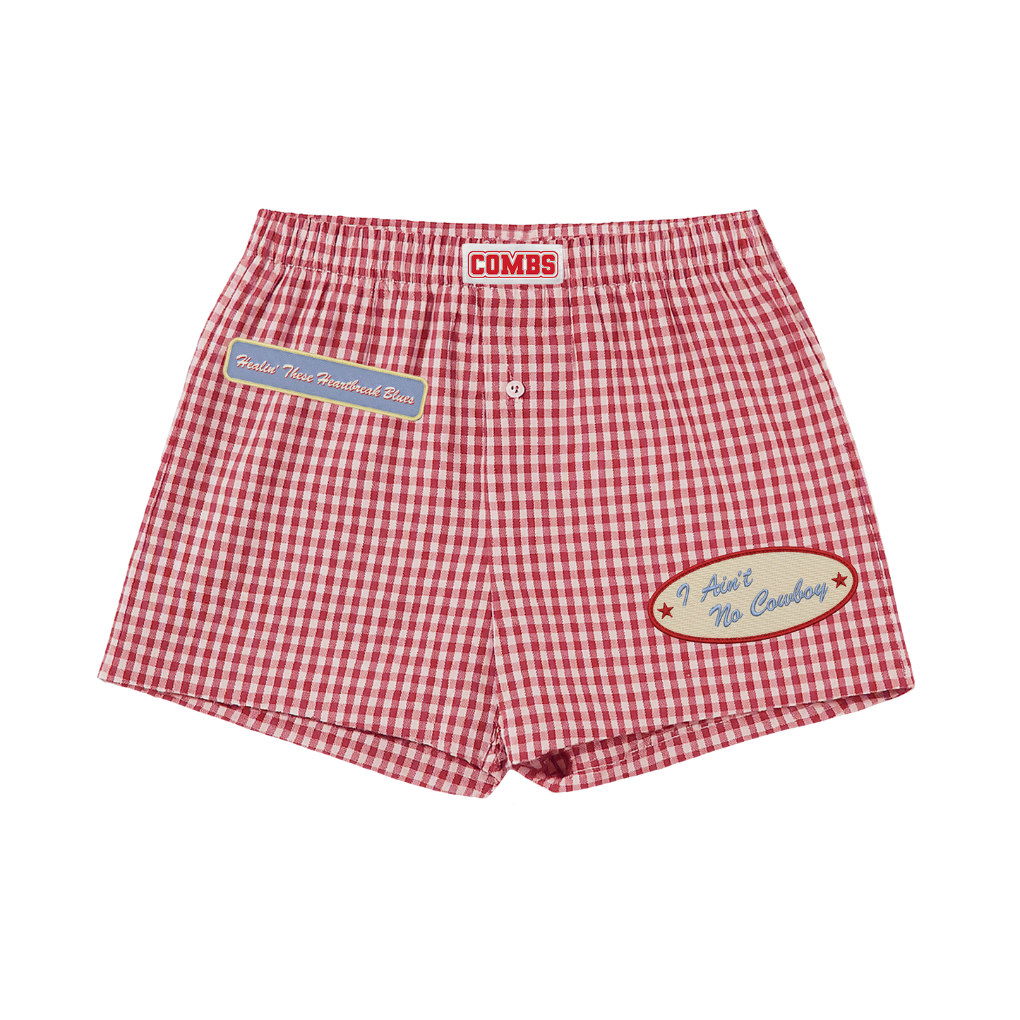 Checkered Red Boxers
