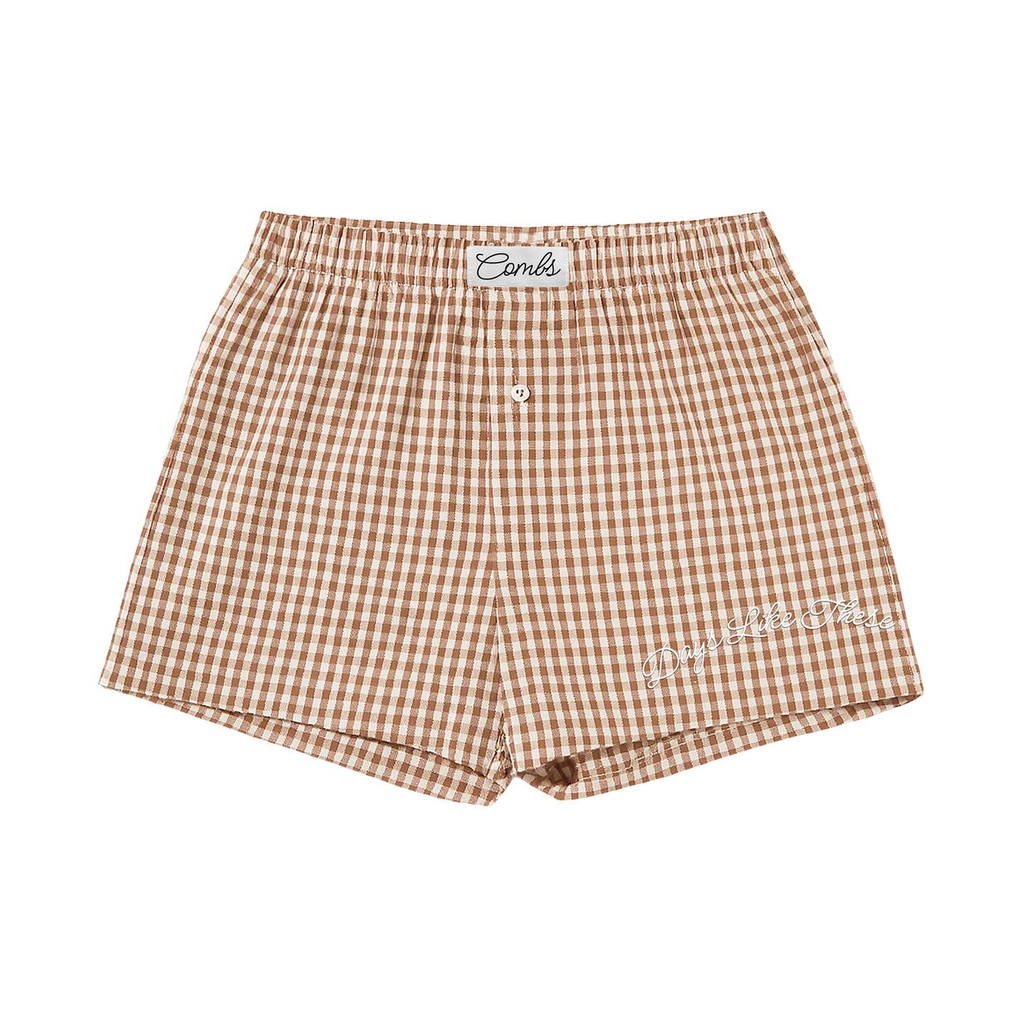 Checkered Tan Boxers