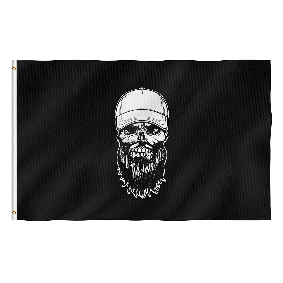 Skully Tailgate Flag | Black
